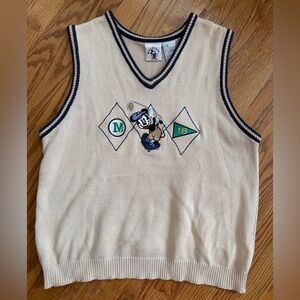 VINTAGE Mickey & Co Disney golf sweater vest